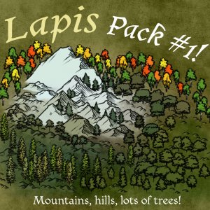 Lapis Pack #1: mountains, hills, lots of trees!